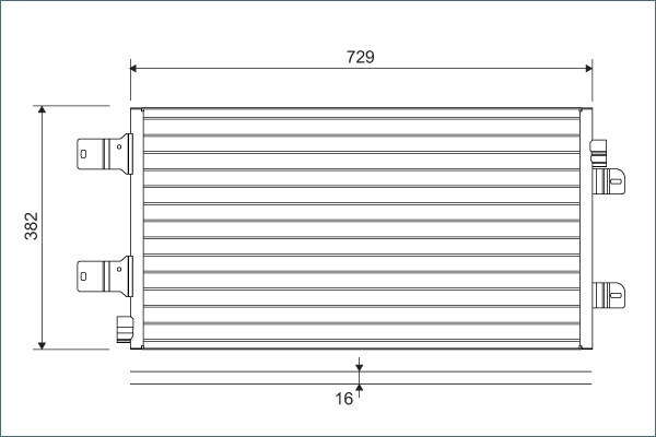 814003 VALEO Радиатор кондиционера