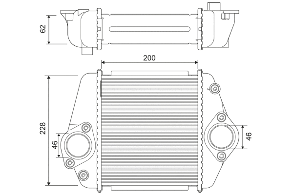 822901 VALEO Интеркулер