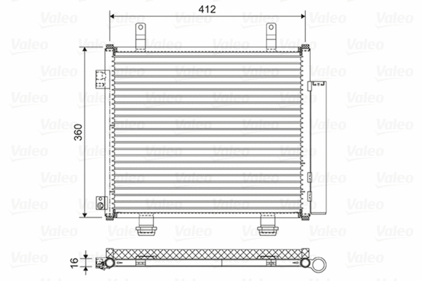 822573 VALEO Радиатор кондиционера