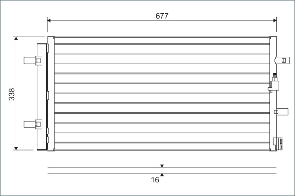 814370 VALEO Радиатор кондиционера