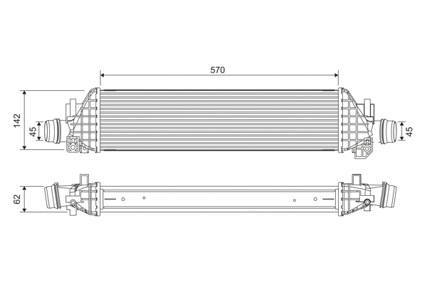 822904 VALEO Интеркулер