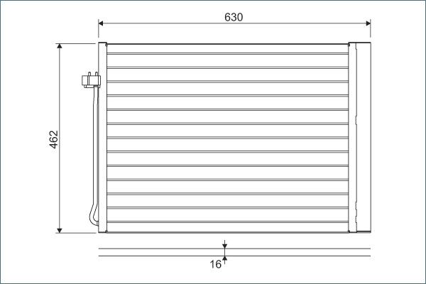 814367 VALEO Радиатор кондиционера