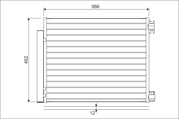 822569 VALEO Радиатор кондиционера