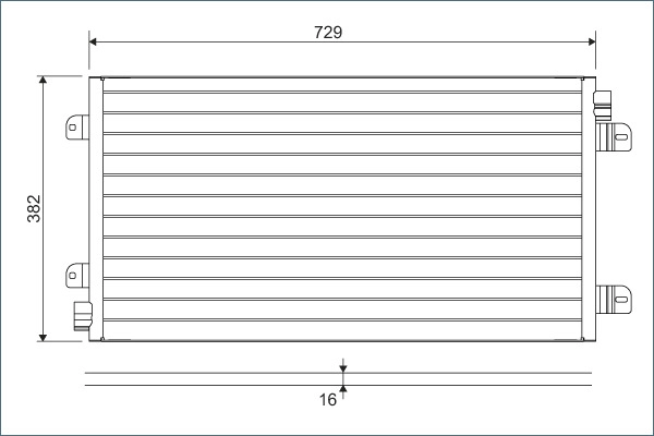 817689 VALEO Радиатор кондиционера