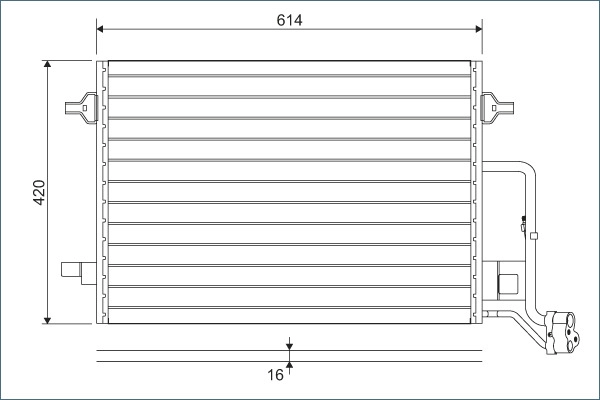 817679 VALEO Радиатор кондиционера