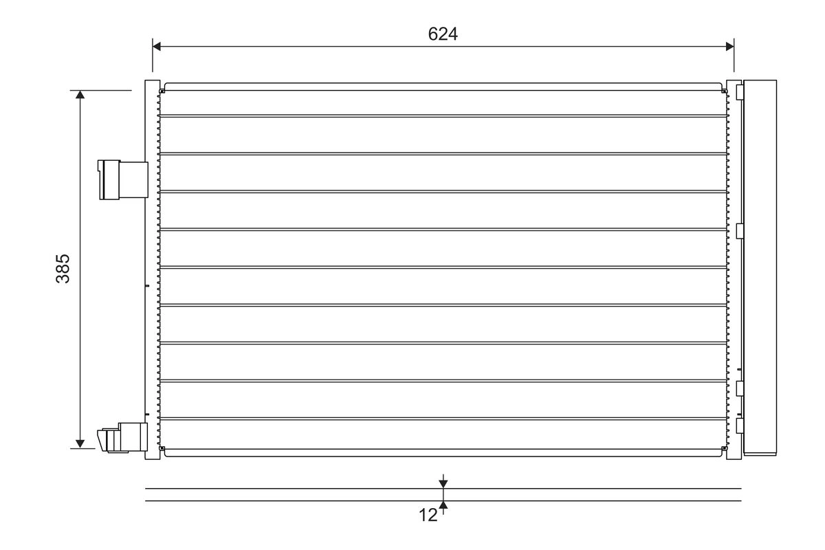 822697 VALEO Радиатор кондиционера