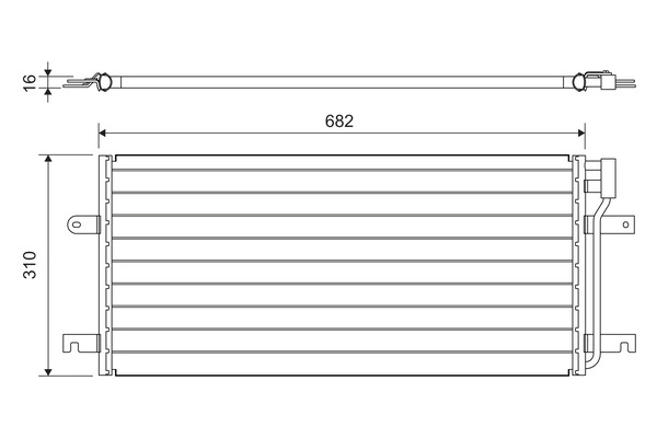814029 VALEO Радиатор кондиционера