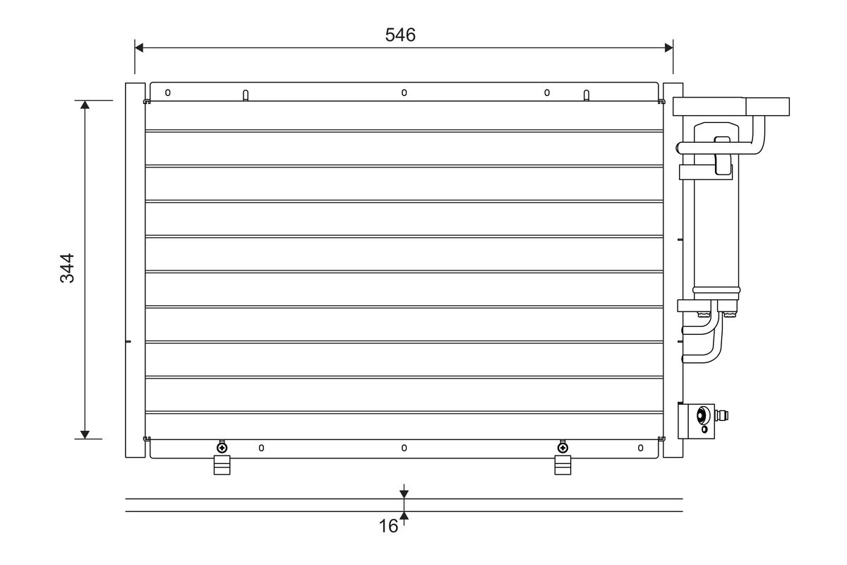822693 VALEO Радиатор кондиционера