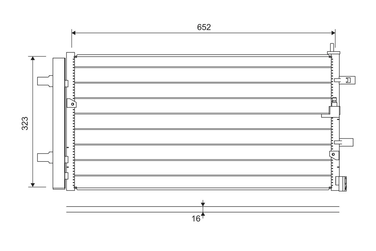 822761 VALEO Радиатор кондиционера