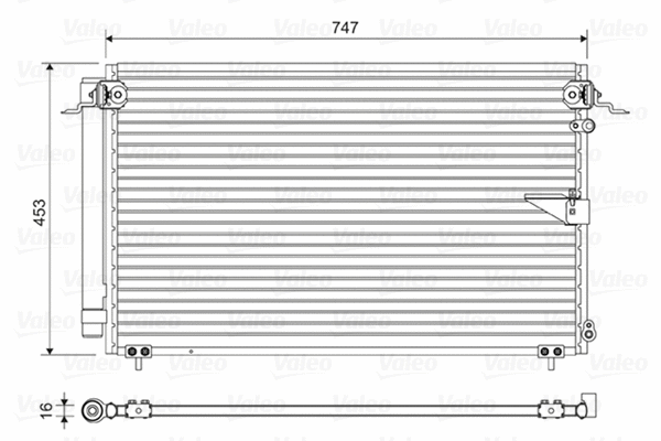 814112 VALEO Радиатор кондиционера