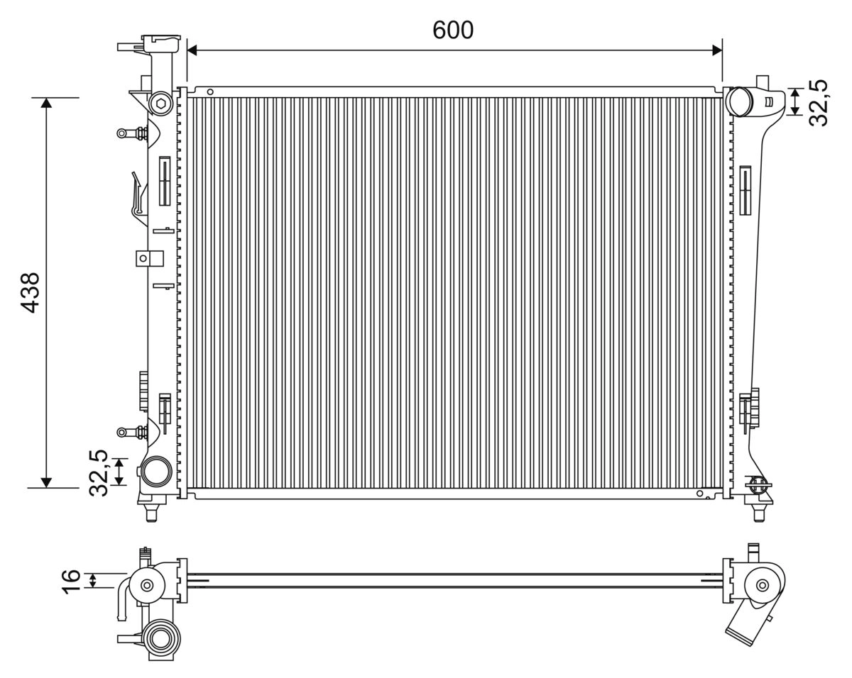 701197 VALEO Радиатор двигателя