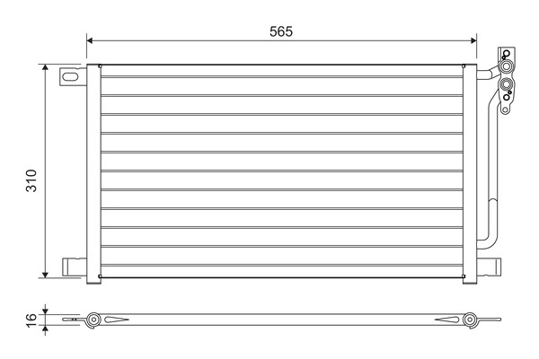817405 VALEO Радиатор кондиционера