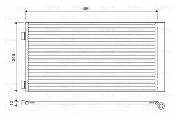 814408 VALEO Радиатор кондиционера