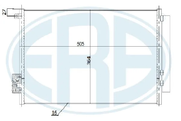 667271 ERA Радиатор кондиционера
