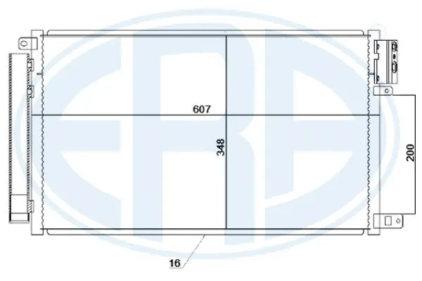 667246 ERA Радиатор кондиционера