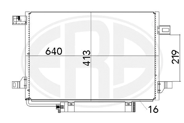 667002 ERA Радиатор кондиционера
