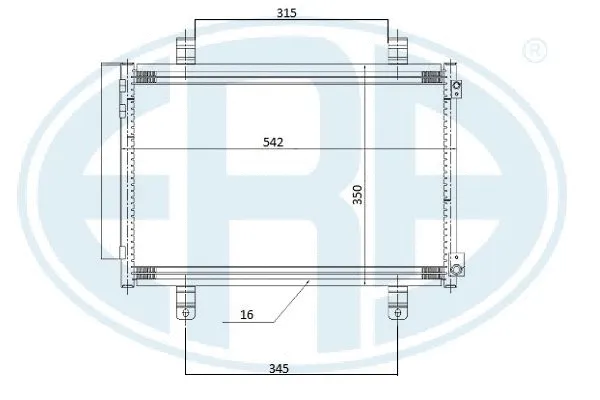 667264 ERA Радиатор кондиционера