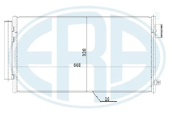 667275 ERA Радиатор кондиционера