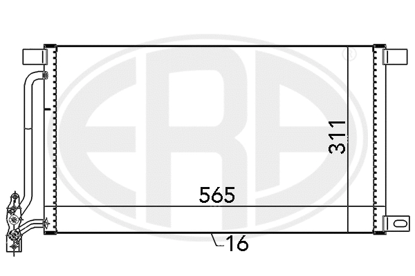 667134 ERA Радиатор кондиционера