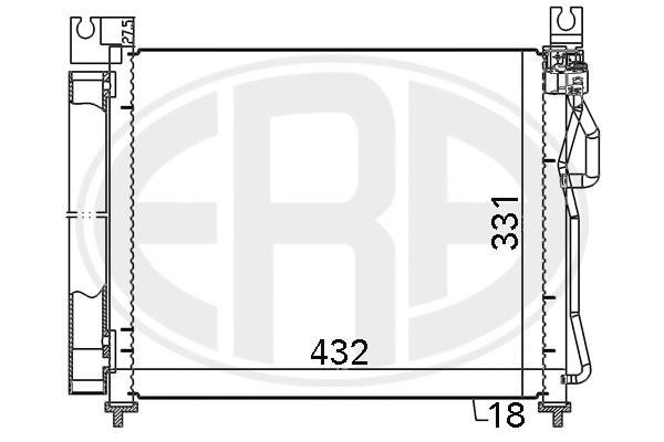 667119 ERA Радиатор кондиционера