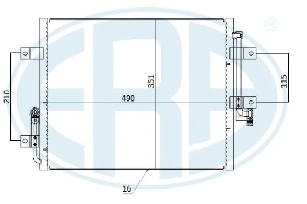 667285 ERA Радиатор кондиционера