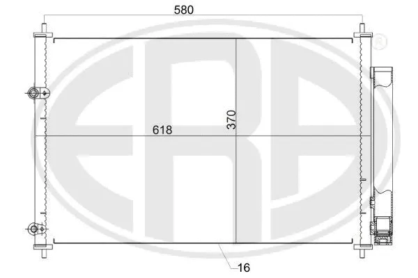 667161 ERA Радиатор кондиционера
