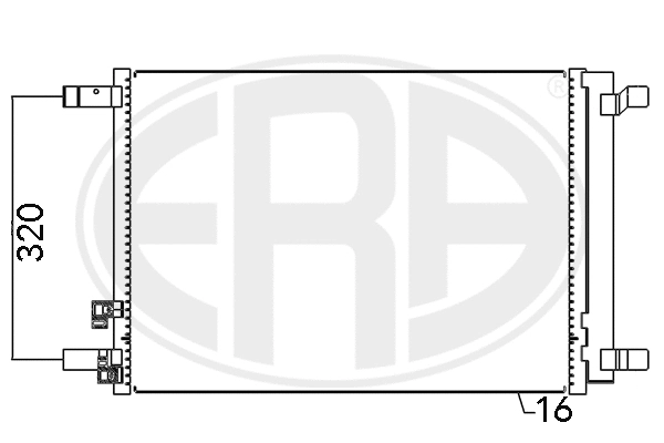 667094 ERA Радиатор кондиционера