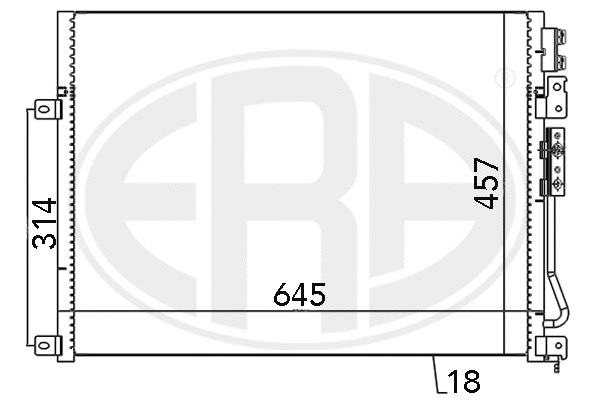 667028 ERA Радиатор кондиционера