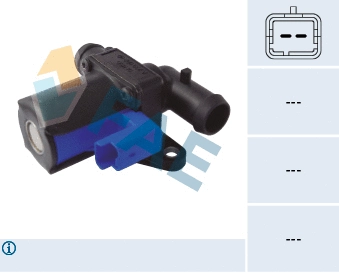 55011 FAE Елекричний клапан системи охолодження, CITROEN JUMPER III  FIAT DUCATO  PEUGEOT BOXER 2.2D/2.3D 04.06-