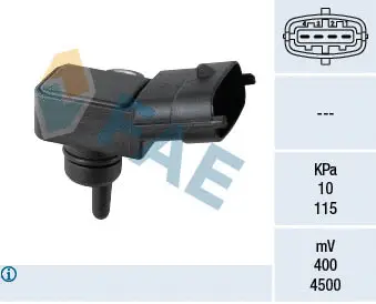 15165 FAE Датчик тиску у впускному колекторі (4 pin) HYUNDAI ACCENT IV, ACCENT V, CRETA, ELANTRA IV, ELANTRA V, EQUUS / CENTENNIAL, GRAND SANTA FÉ, GRANDEUR, H-1 CARGO, I10 I, I10 II 1.0-5.0 04.04-