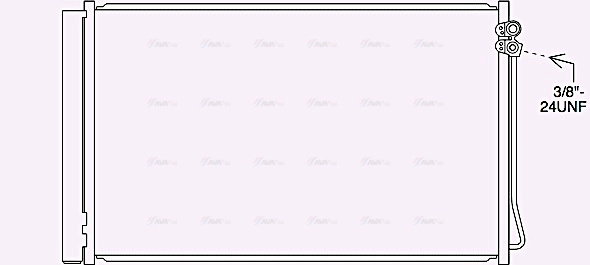 MS5717D AVA QUALITY COOLING Радиатор кондиционера