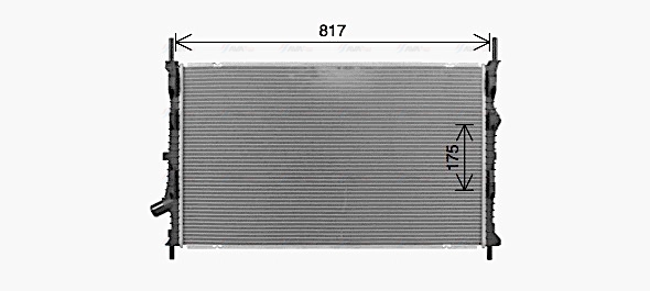 FD2679 AVA QUALITY COOLING Радиатор двигателя