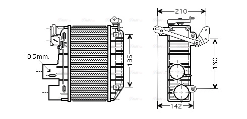 TOA4365 AVA QUALITY COOLING Интеркулер