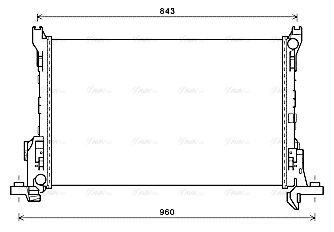 RT2624 AVA QUALITY COOLING Радиатор двигателя