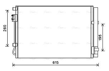 HY5269D AVA QUALITY COOLING Радиатор кондиционера