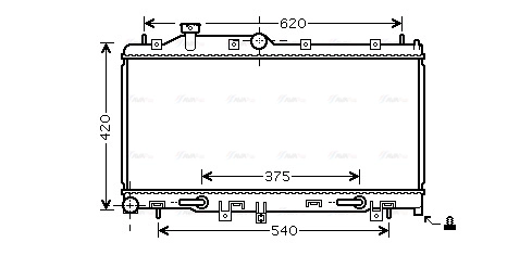 SU2066 AVA QUALITY COOLING Радиатор двигателя