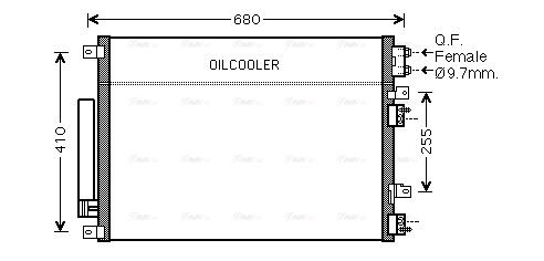 CR5093D AVA QUALITY COOLING Радиатор кондиционера