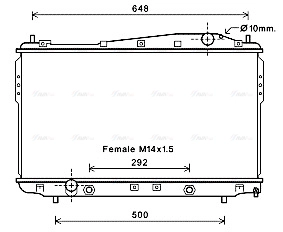 DW2135 AVA QUALITY COOLING Радиатор двигателя