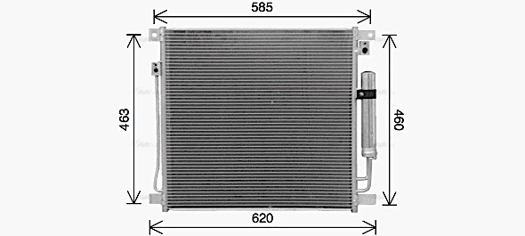 MT5285D AVA QUALITY COOLING Радиатор кондиционера