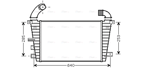 OL4585 AVA QUALITY COOLING Интеркулер
