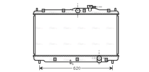 HD2078 AVA QUALITY COOLING Радиатор двигателя
