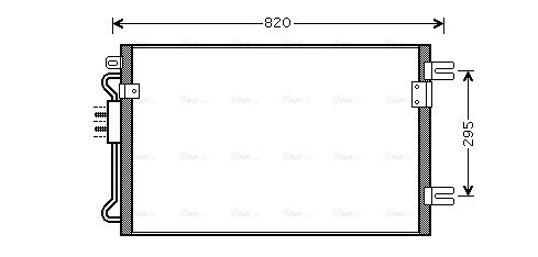 CRA5098 AVA QUALITY COOLING Радиатор кондиционера