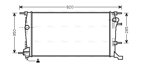 RTA2409 AVA QUALITY COOLING Радиатор двигателя