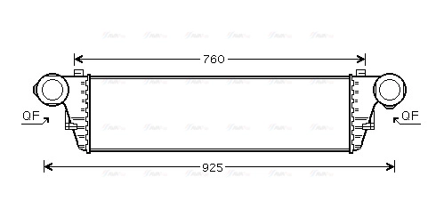 MSA4297 AVA QUALITY COOLING Интеркулер