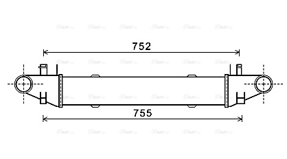 MSA4557 AVA QUALITY COOLING Интеркулер