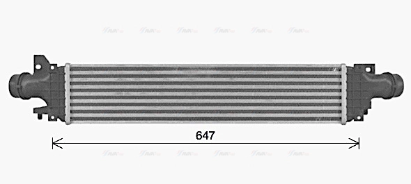 CT4074 AVA QUALITY COOLING Интеркулер