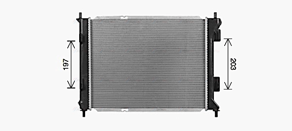 KA2327 AVA QUALITY COOLING Радиатор двигателя