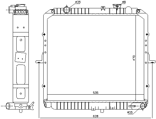 KA2347 AVA QUALITY COOLING Радиатор двигателя
