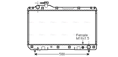 TO2219 AVA QUALITY COOLING Радиатор двигателя