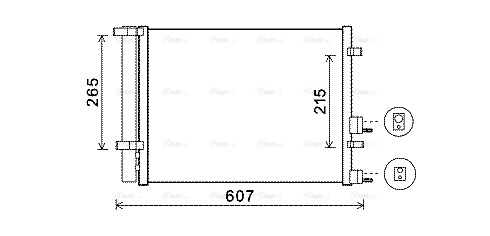 HYA5244D AVA QUALITY COOLING Радиатор кондиционера